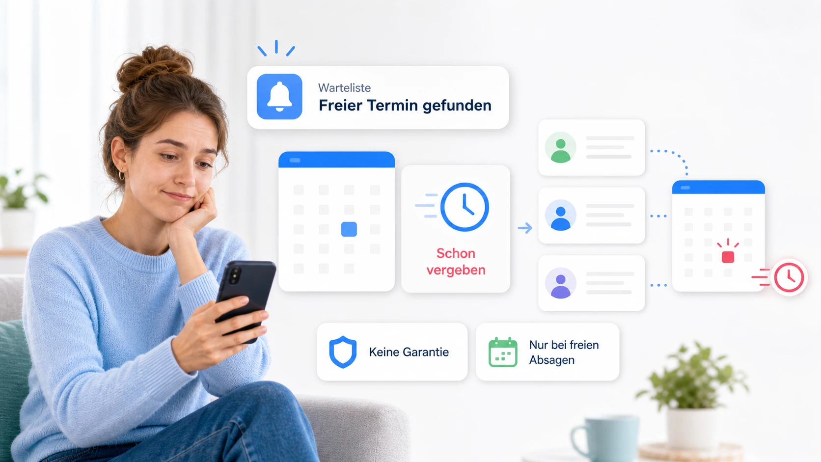 Aktive Terminüberwachung als Alternative zur Doctolib-Warteliste