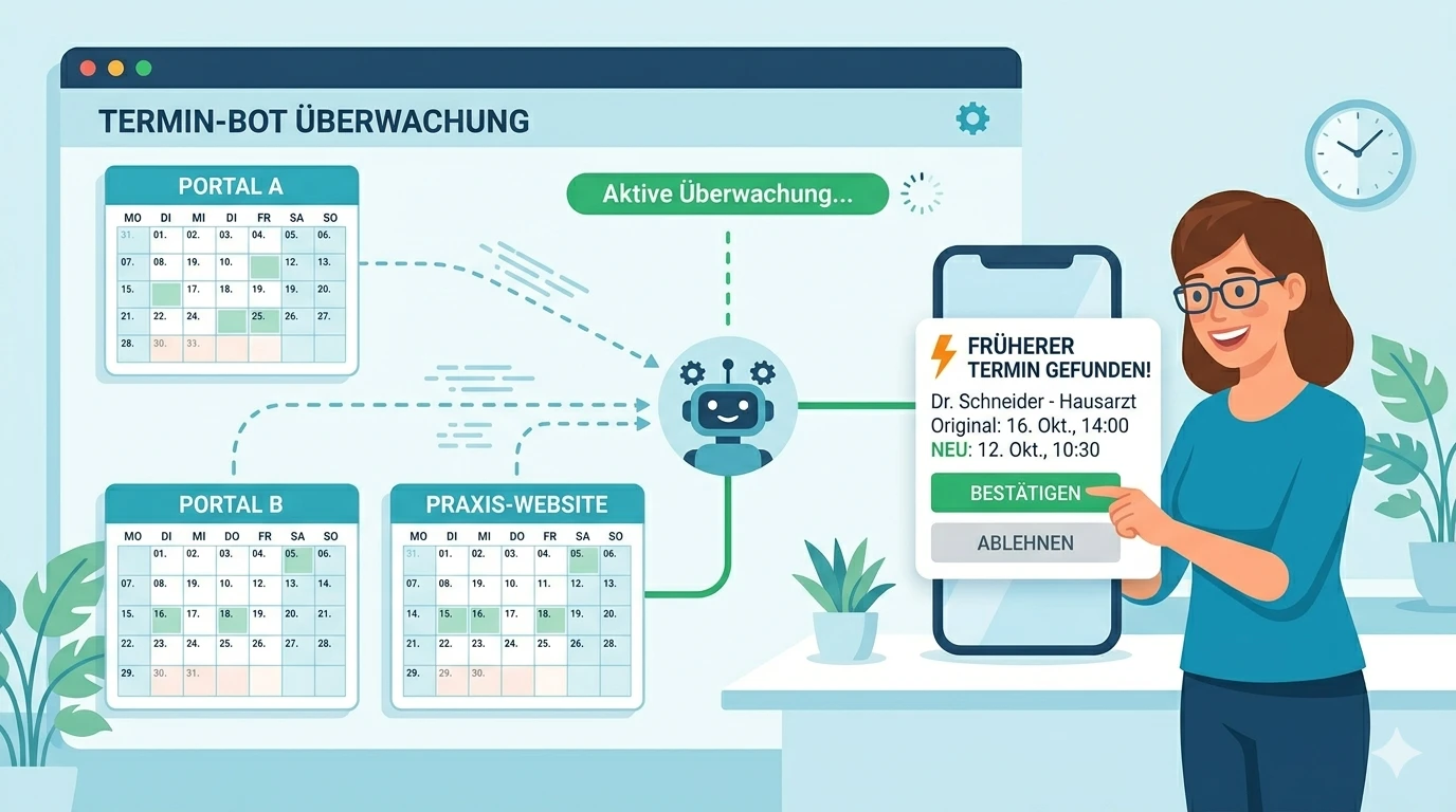 Smartere Alternative: Plattformübergreifende Arzttermin-Suche