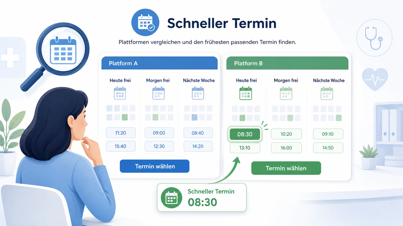 Arzttermin-Suche.de als smarte Alternative zu Doctolib und Jameda