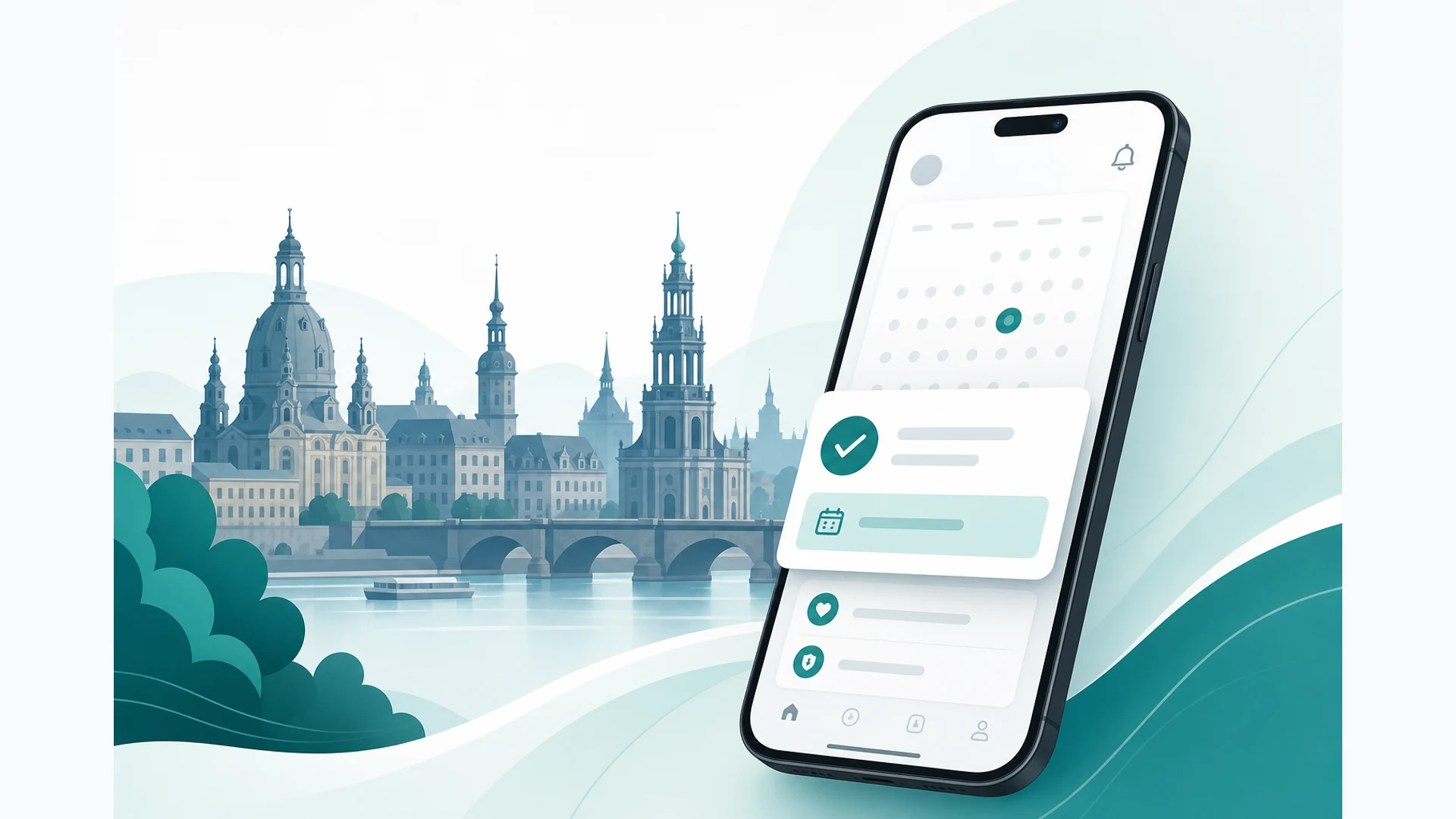Digitale Arzttermin-Benachrichtigung für freie Online-Termine in Dresden